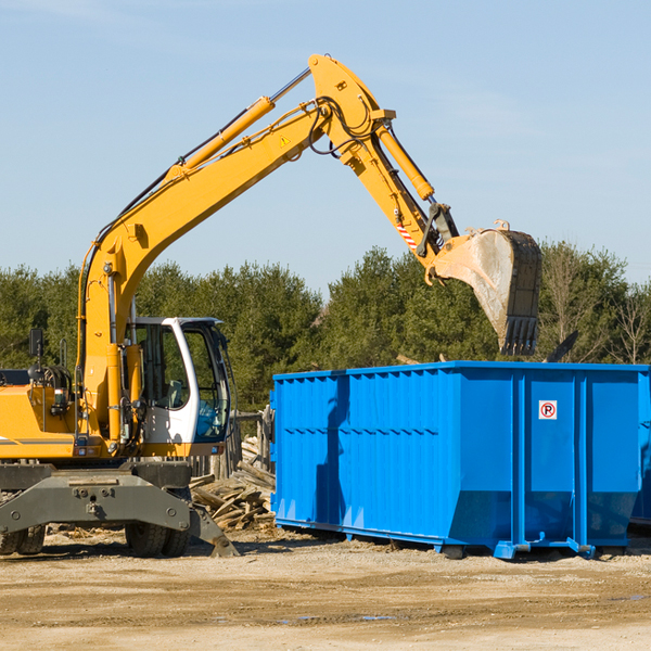 are there any restrictions on where a residential dumpster can be placed in White Deer Texas